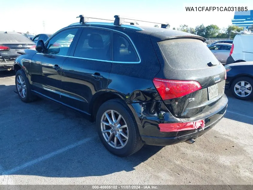 2012 Audi Q5 2.0T Premium VIN: WA1CFAFP1CA031885 Lot: 40805102