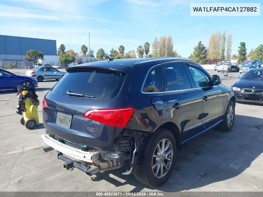 2012 Audi Q5 2.0T Premium VIN: WA1LFAFP4CA127882 Lot: 40823671