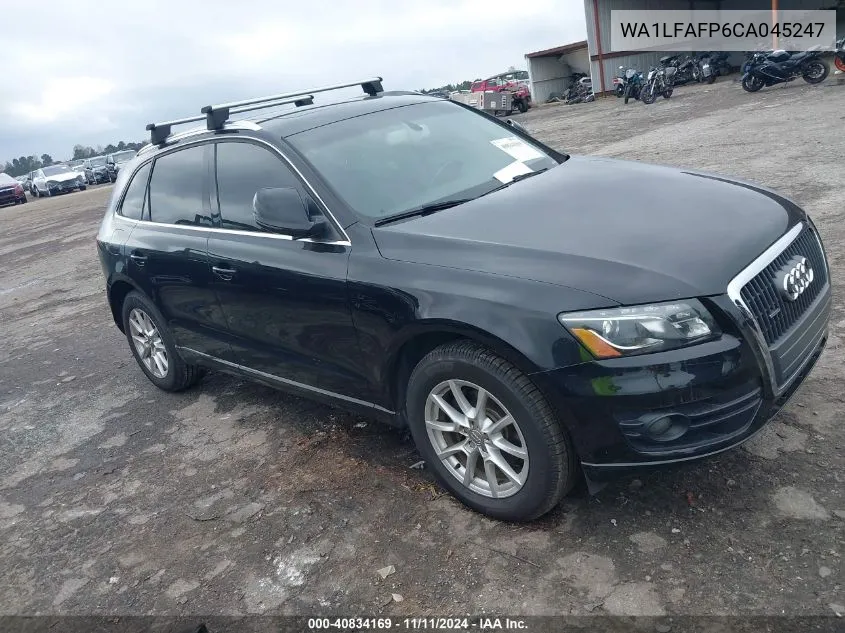 2012 Audi Q5 2.0T Premium VIN: WA1LFAFP6CA045247 Lot: 40834169