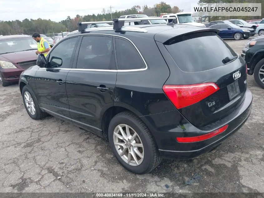 2012 Audi Q5 2.0T Premium VIN: WA1LFAFP6CA045247 Lot: 40834169