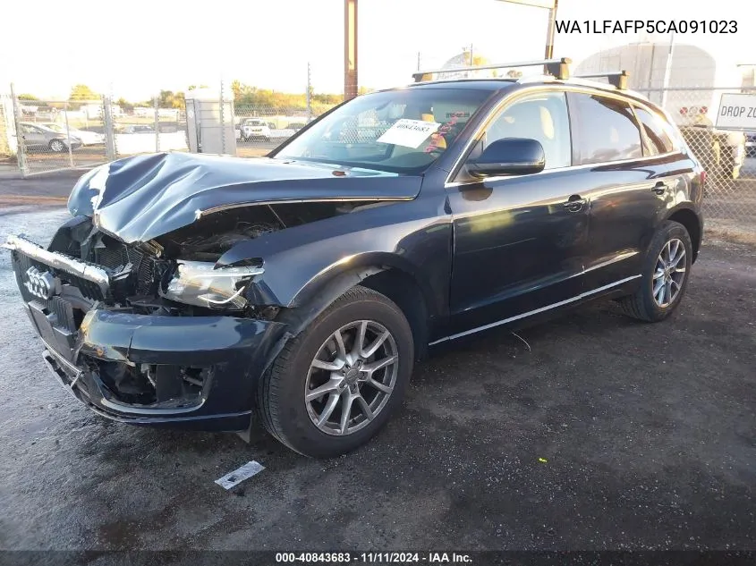 2012 Audi Q5 2.0T Premium VIN: WA1LFAFP5CA091023 Lot: 40843683