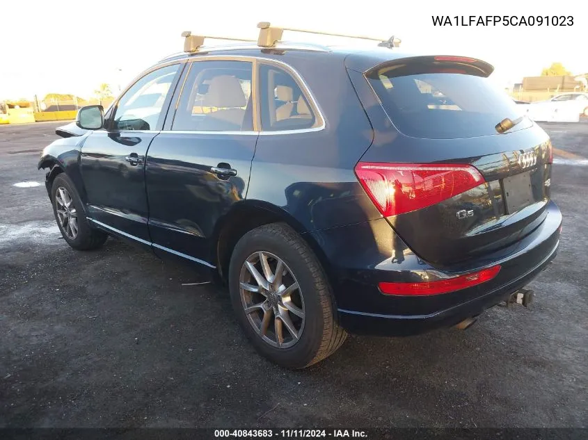 2012 Audi Q5 2.0T Premium VIN: WA1LFAFP5CA091023 Lot: 40843683