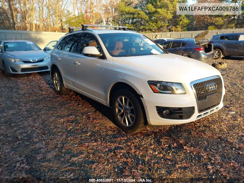 2012 Audi Q5 2.0T Premium VIN: WA1LFAFPXCA009786 Lot: 40853901