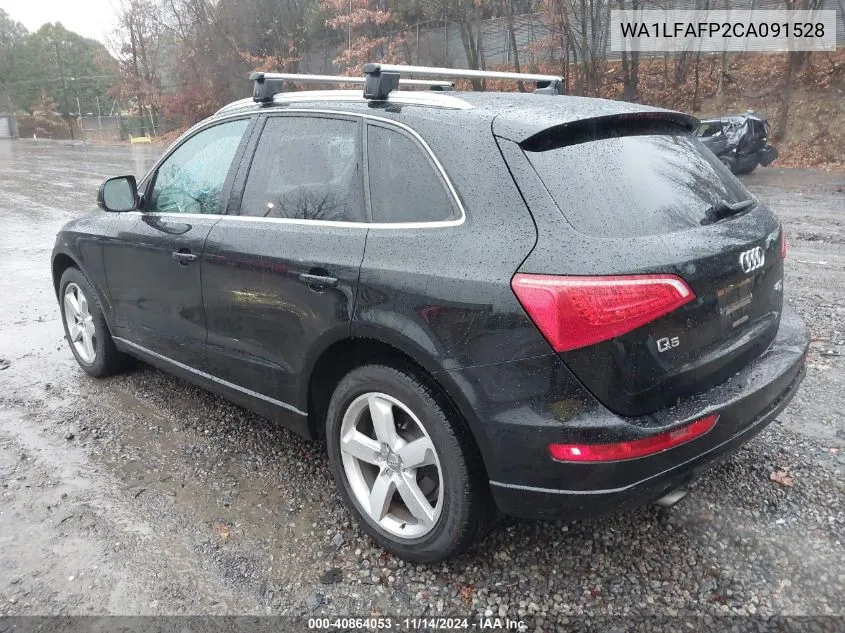 2012 Audi Q5 2.0T Premium VIN: WA1LFAFP2CA091528 Lot: 40864053