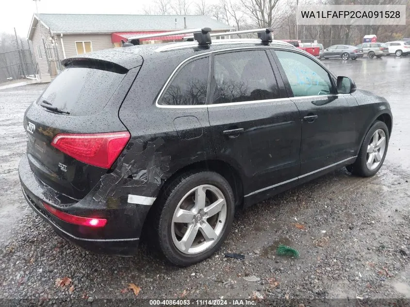 2012 Audi Q5 2.0T Premium VIN: WA1LFAFP2CA091528 Lot: 40864053