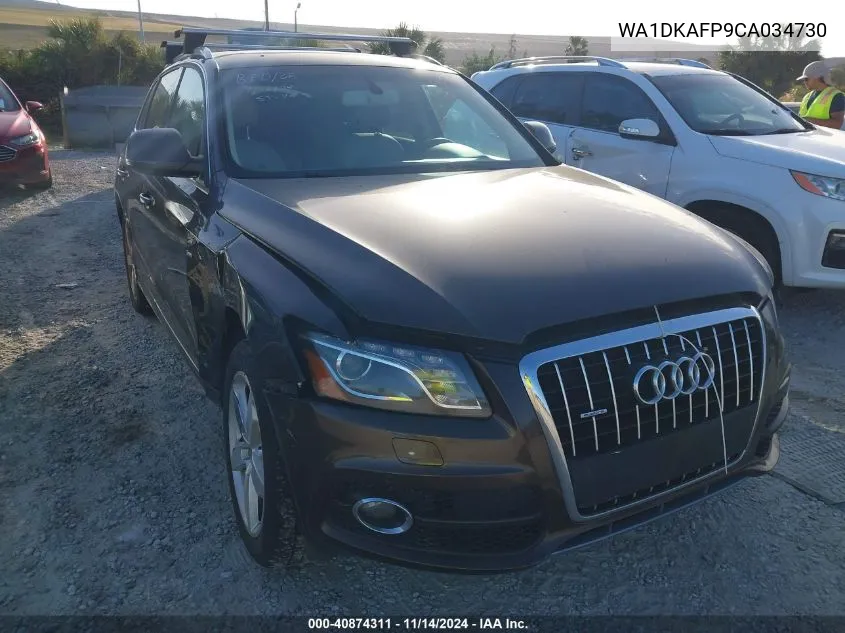 2012 Audi Q5 3.2 Premium Plus VIN: WA1DKAFP9CA034730 Lot: 40874311