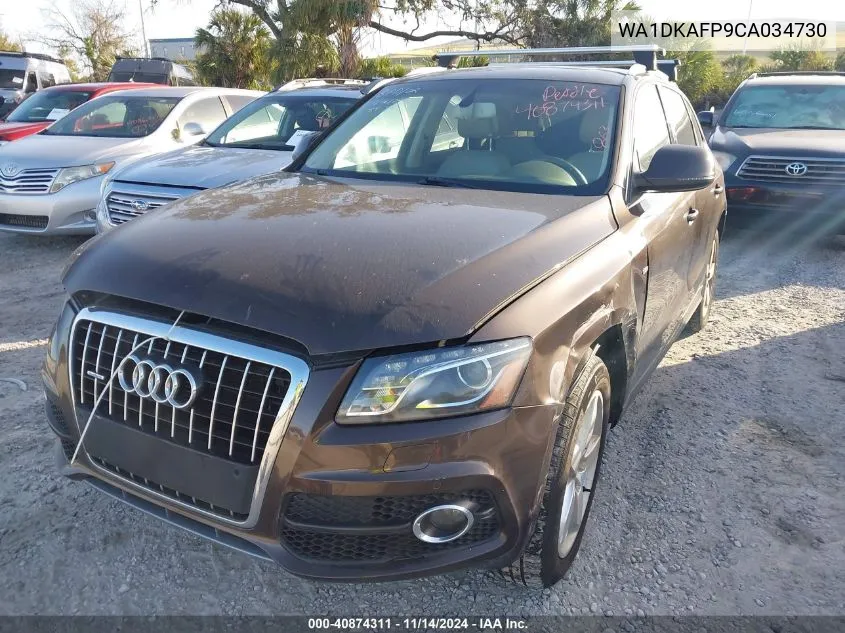 2012 Audi Q5 3.2 Premium Plus VIN: WA1DKAFP9CA034730 Lot: 40874311