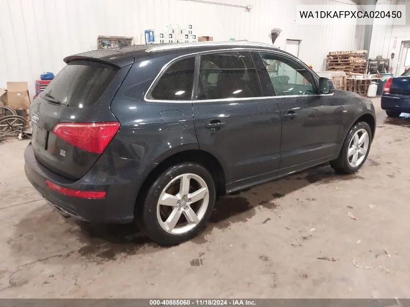 2012 Audi Q5 3.2 Premium Plus VIN: WA1DKAFPXCA020450 Lot: 40885060