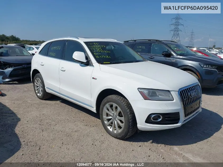 2013 Audi Q5 VIN: WA1LFCFP6DA095420 Lot: 12094577