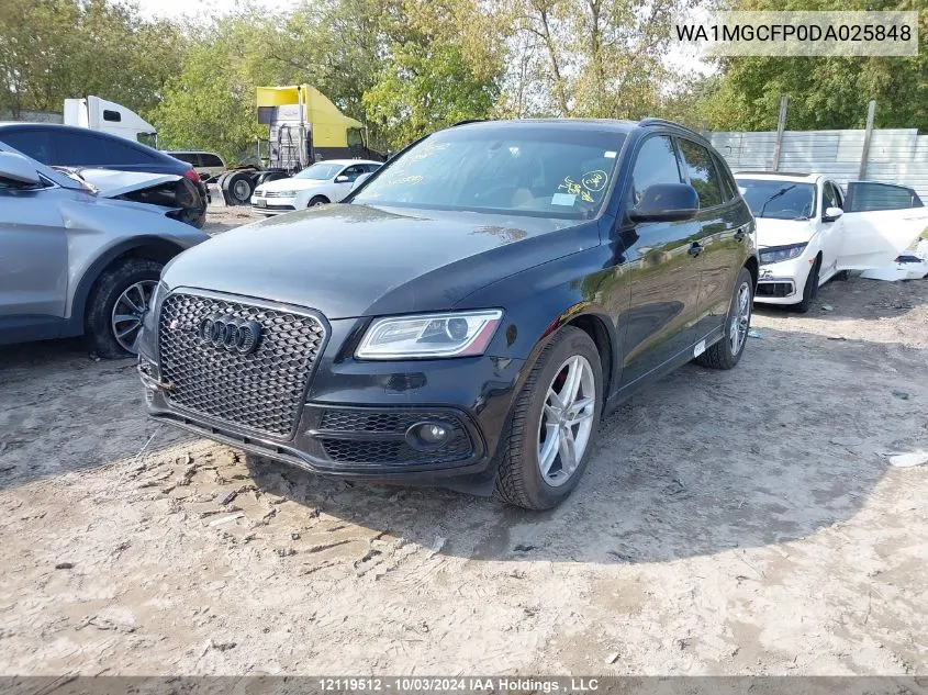 2013 Audi Q5 VIN: WA1MGCFP0DA025848 Lot: 12119512