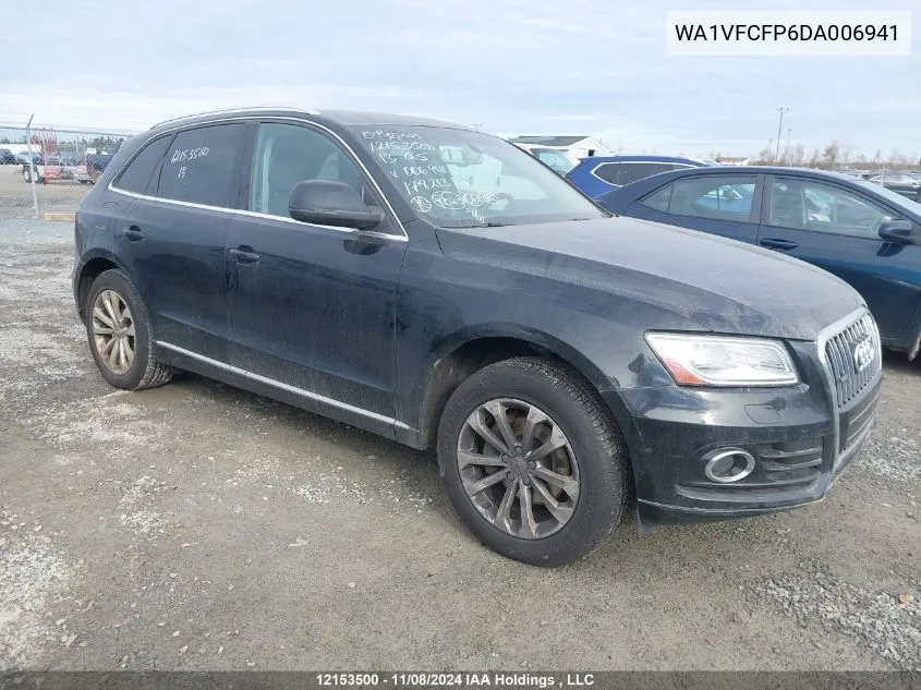 2013 Audi Q5 Premium Plus VIN: WA1VFCFP6DA006941 Lot: 12153500