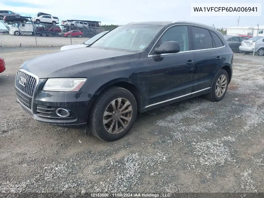 2013 Audi Q5 Premium Plus VIN: WA1VFCFP6DA006941 Lot: 12153500