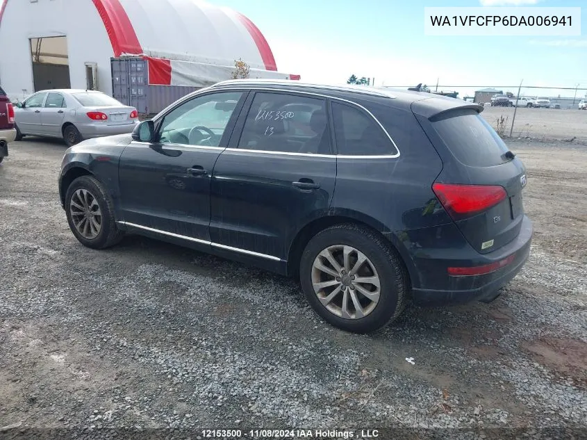 2013 Audi Q5 Premium Plus VIN: WA1VFCFP6DA006941 Lot: 12153500