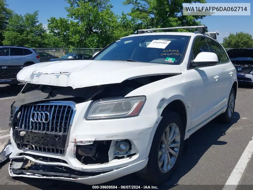 2013 Audi Q5 2.0T Premium VIN: WA1LFAFP6DA062714 Lot: 39609584