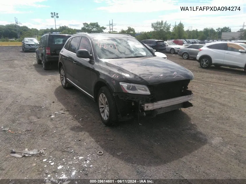 2013 Audi Q5 2.0T Premium VIN: WA1LFAFPXDA094274 Lot: 39614601