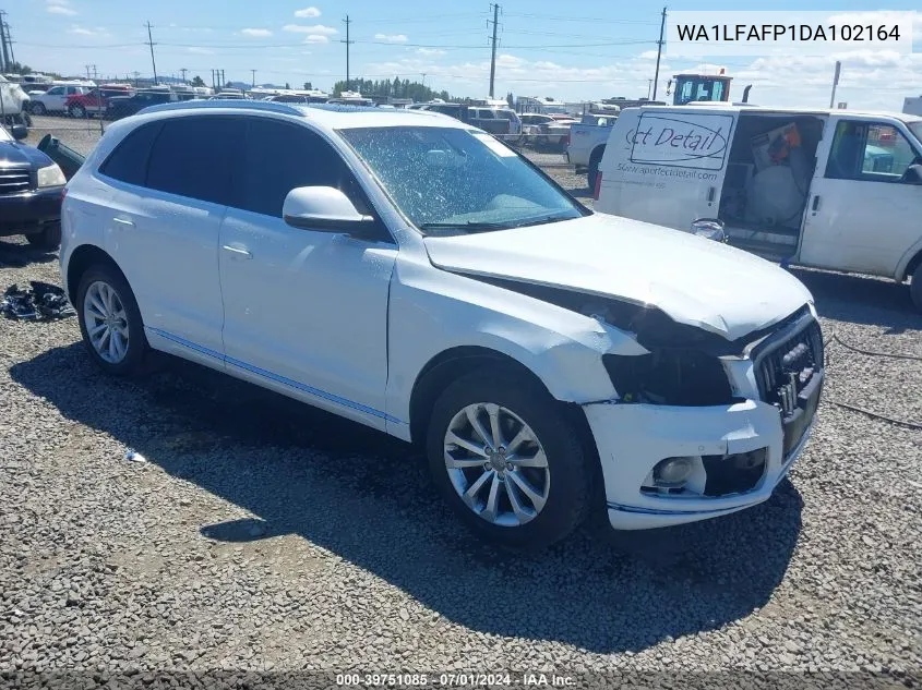 2013 Audi Q5 2.0T Premium VIN: WA1LFAFP1DA102164 Lot: 39751085