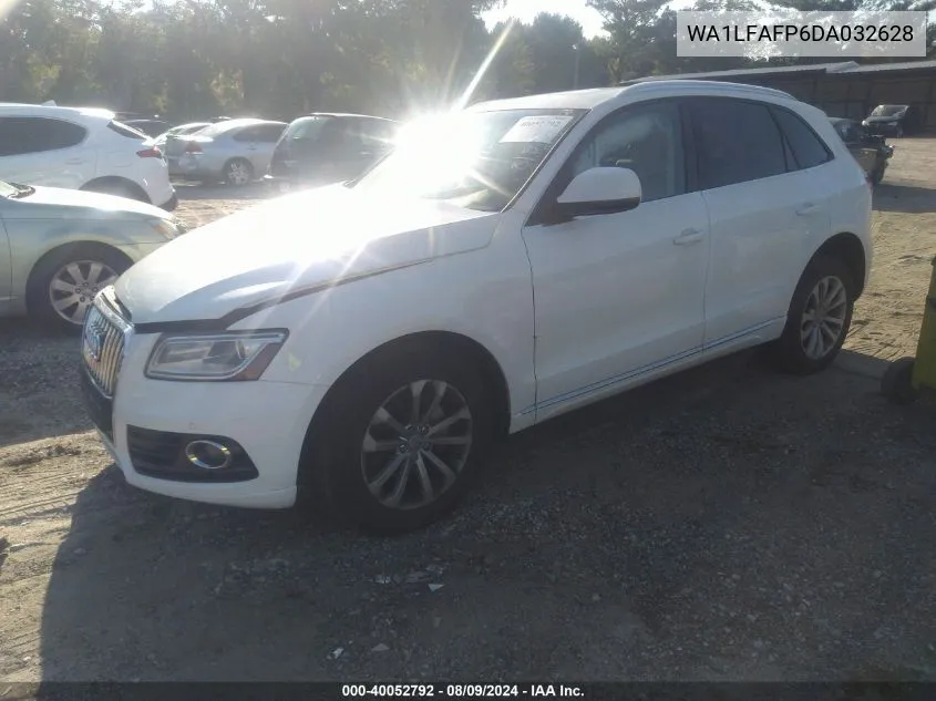 2013 Audi Q5 2.0T Premium VIN: WA1LFAFP6DA032628 Lot: 40052792