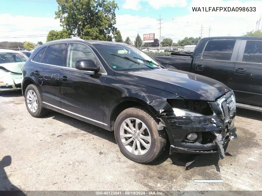 2013 Audi Q5 2.0T Premium VIN: WA1LFAFPXDA098633 Lot: 40123841