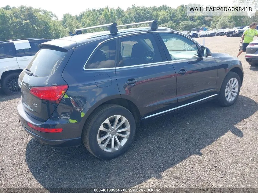 WA1LFAFP6DA098418 2013 Audi Q5 2.0T Premium