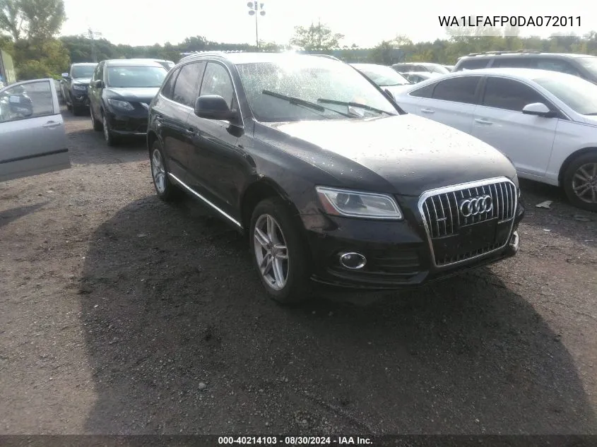 WA1LFAFP0DA072011 2013 Audi Q5 2.0T Premium