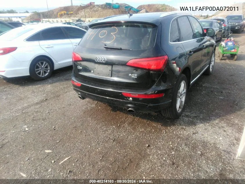 WA1LFAFP0DA072011 2013 Audi Q5 2.0T Premium