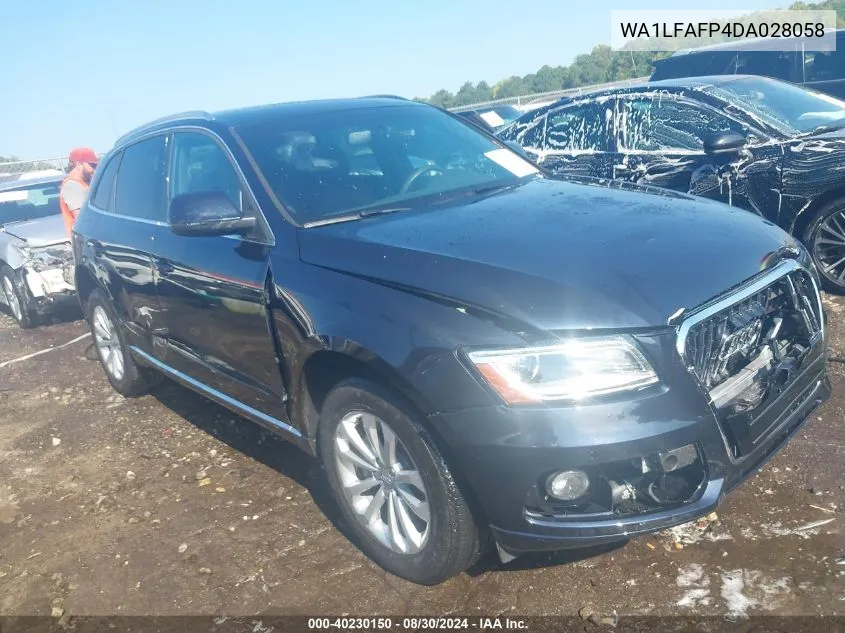 2013 Audi Q5 2.0T Premium VIN: WA1LFAFP4DA028058 Lot: 40230150