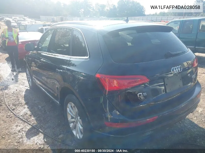 2013 Audi Q5 2.0T Premium VIN: WA1LFAFP4DA028058 Lot: 40230150