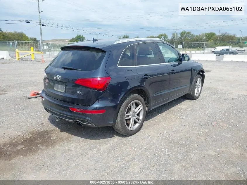 WA1DGAFPXDA065102 2013 Audi Q5 3.0T Premium Plus