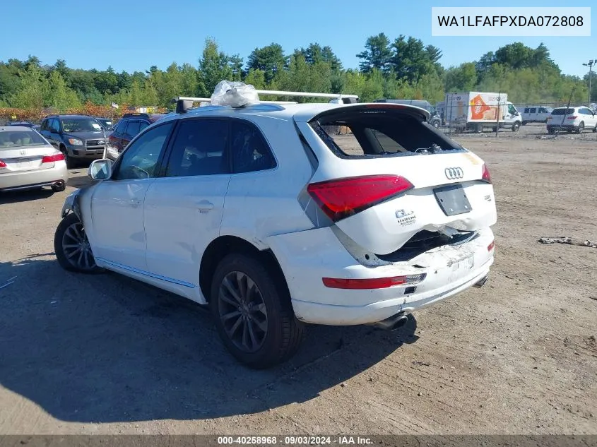 2013 Audi Q5 2.0T Premium VIN: WA1LFAFPXDA072808 Lot: 40258968