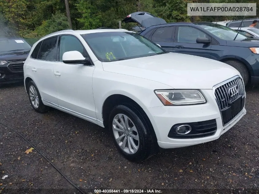 2013 Audi Q5 2.0T Premium VIN: WA1LFAFP0DA028784 Lot: 40358441