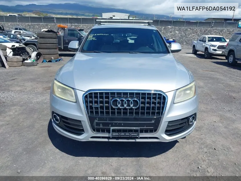 2013 Audi Q5 2.0T Premium VIN: WA1LFAFP6DA054192 Lot: 40396929