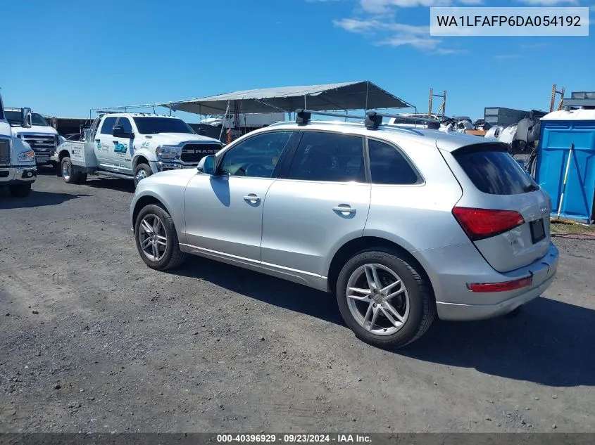 2013 Audi Q5 2.0T Premium VIN: WA1LFAFP6DA054192 Lot: 40396929