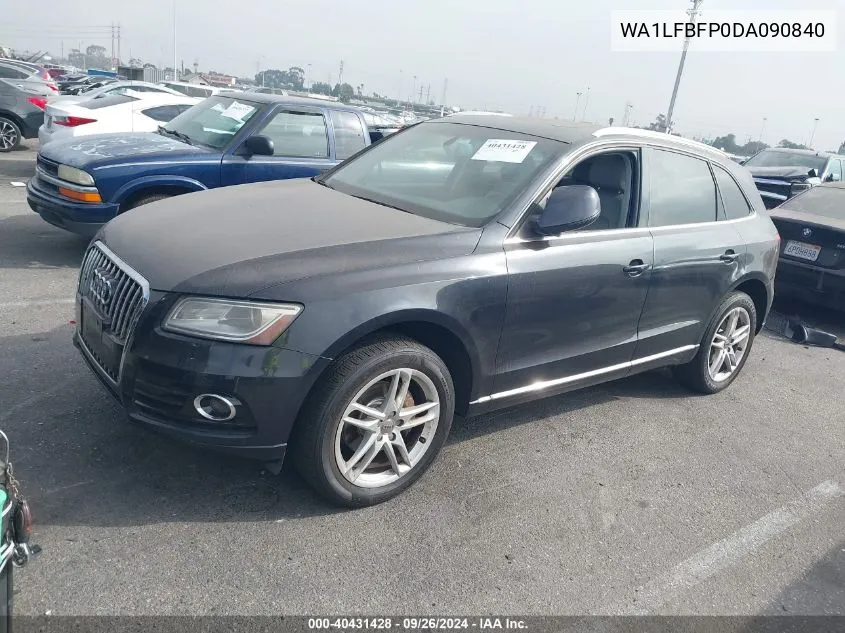 2013 Audi Q5 2.0T Premium VIN: WA1LFBFP0DA090840 Lot: 40431428