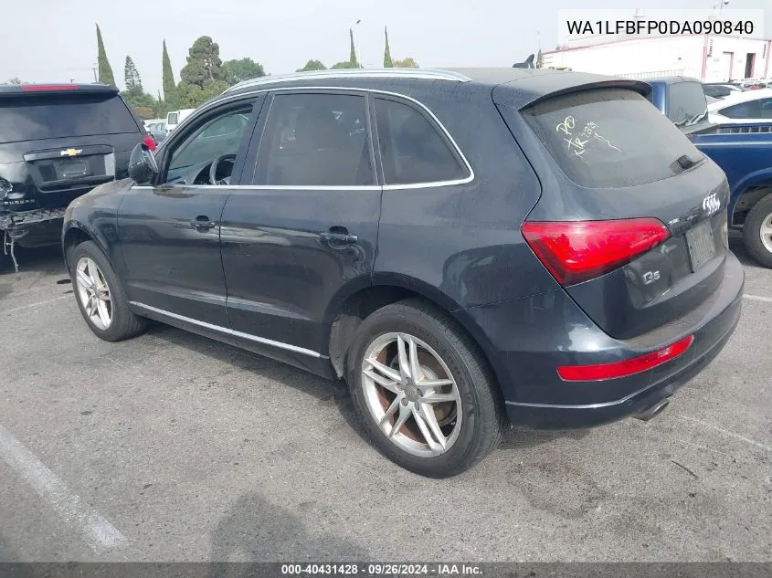 2013 Audi Q5 2.0T Premium VIN: WA1LFBFP0DA090840 Lot: 40431428