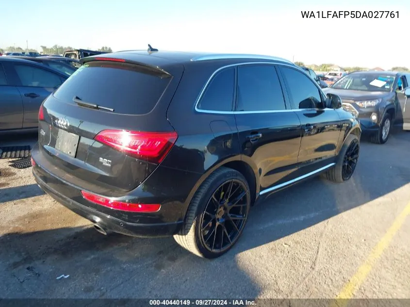 2013 Audi Q5 2.0T Premium VIN: WA1LFAFP5DA027761 Lot: 40440149