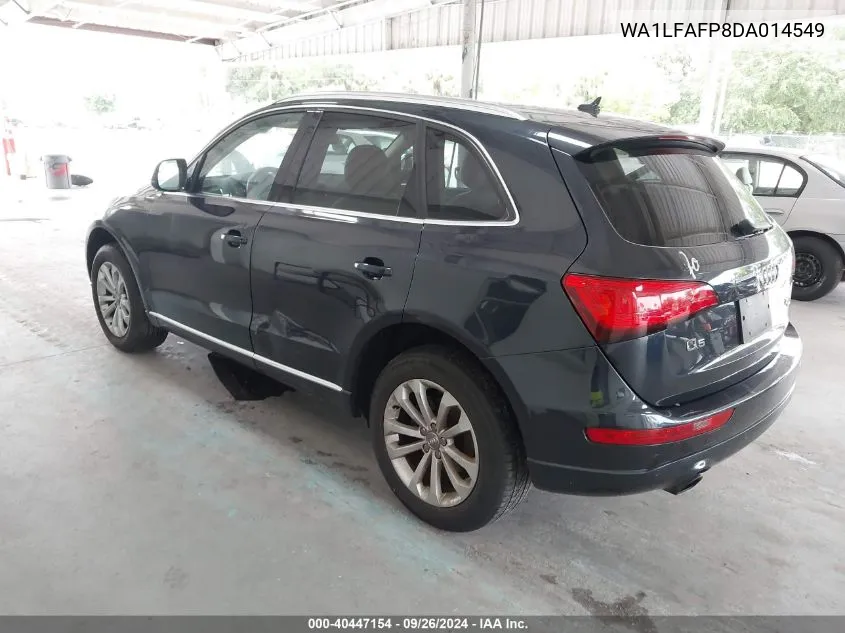 2013 Audi Q5 2.0T Premium VIN: WA1LFAFP8DA014549 Lot: 40447154