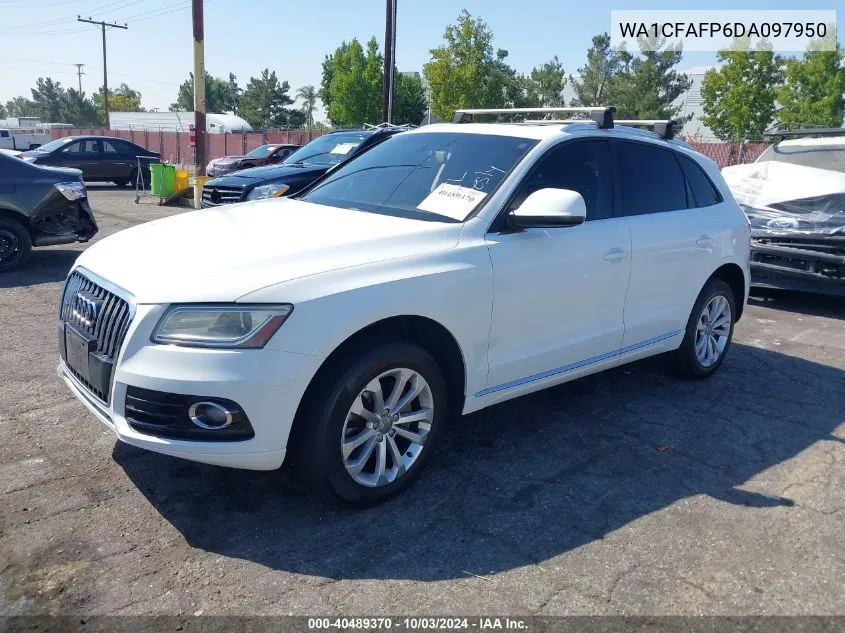 2013 Audi Q5 2.0T Premium VIN: WA1CFAFP6DA097950 Lot: 40489370