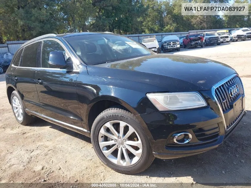 2013 Audi Q5 2.0T Premium VIN: WA1LFAFP7DA083927 Lot: 40502805