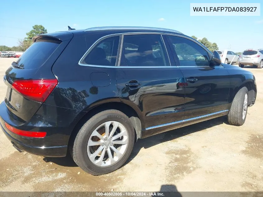 2013 Audi Q5 2.0T Premium VIN: WA1LFAFP7DA083927 Lot: 40502805