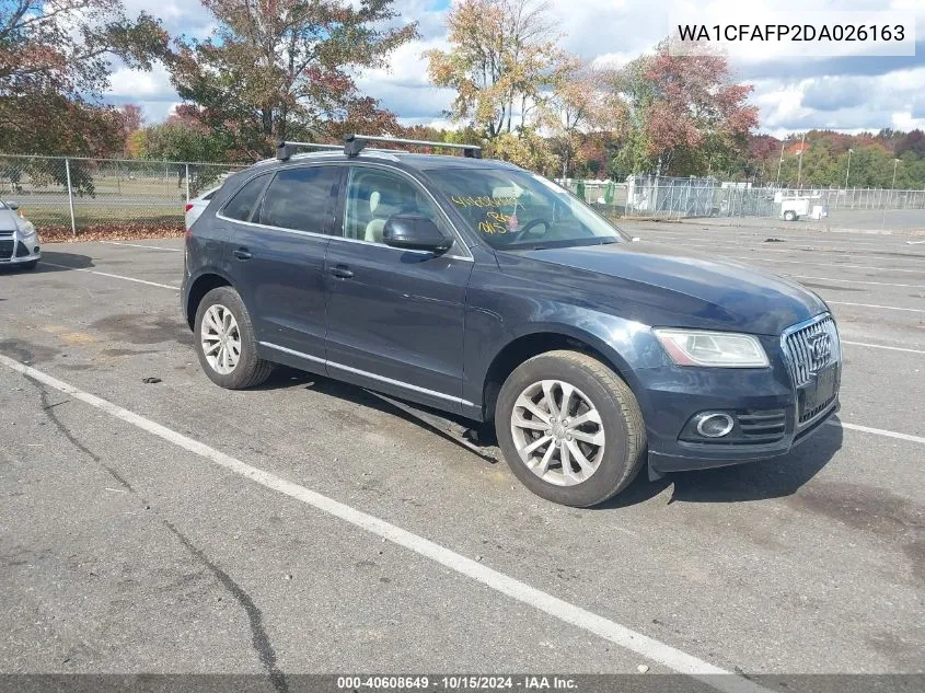 2013 Audi Q5 2.0T Premium VIN: WA1CFAFP2DA026163 Lot: 40608649