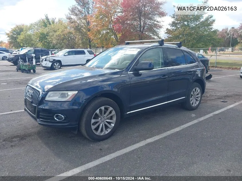 2013 Audi Q5 2.0T Premium VIN: WA1CFAFP2DA026163 Lot: 40608649