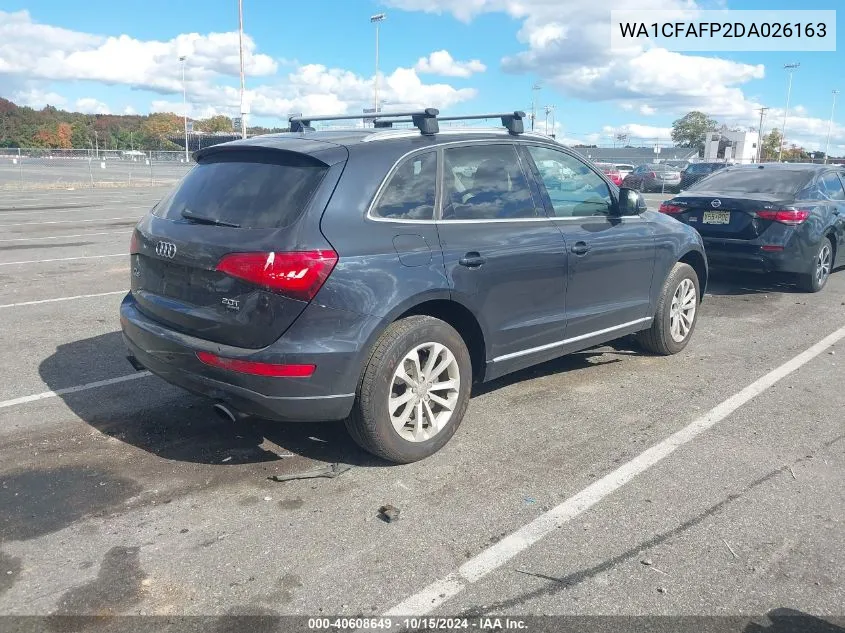 2013 Audi Q5 2.0T Premium VIN: WA1CFAFP2DA026163 Lot: 40608649