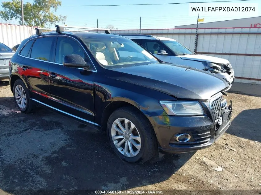 2013 Audi Q5 2.0T Premium VIN: WA1LFAFPXDA012074 Lot: 40660150