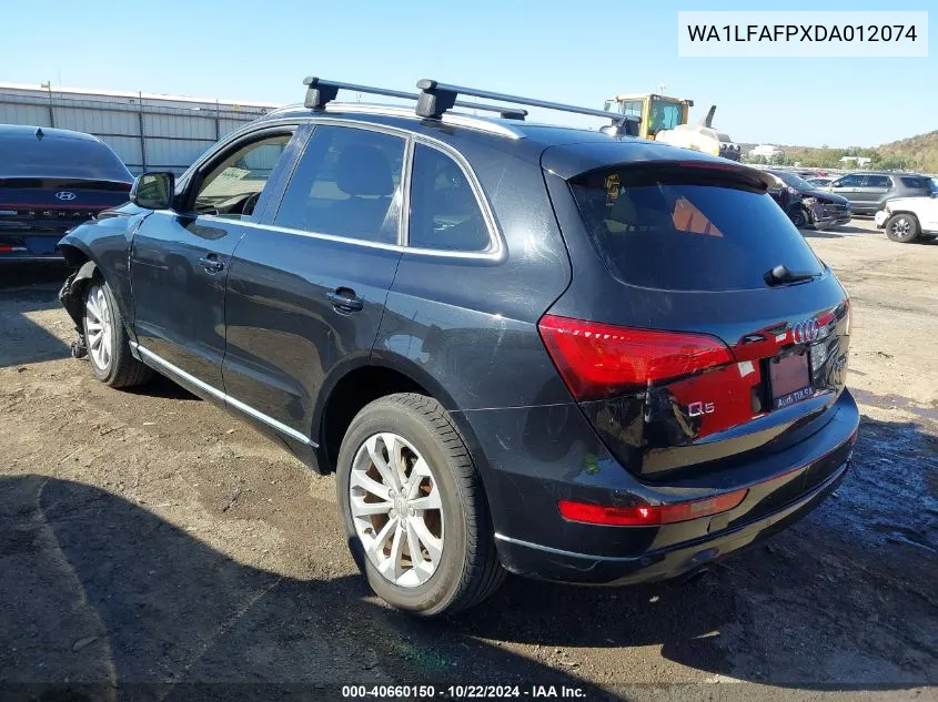 WA1LFAFPXDA012074 2013 Audi Q5 2.0T Premium