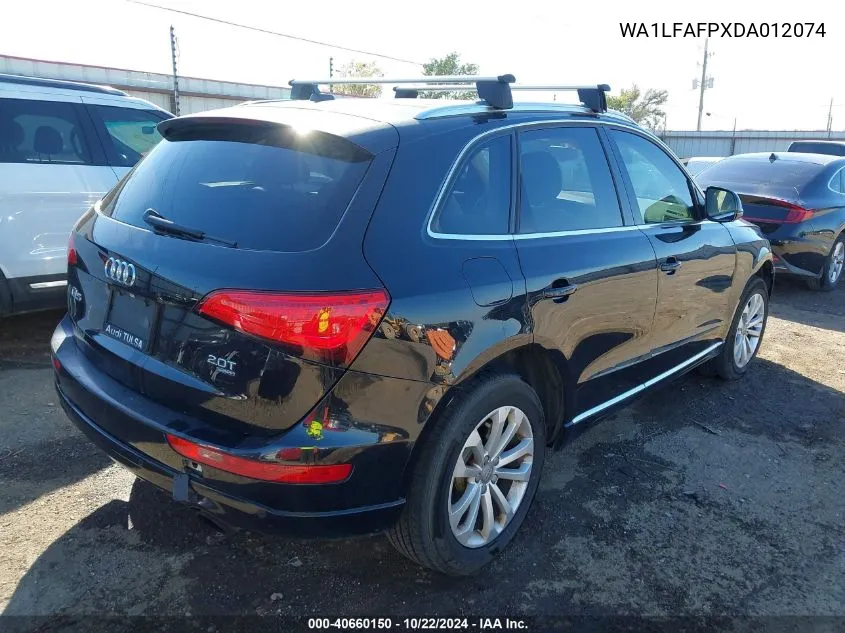 2013 Audi Q5 2.0T Premium VIN: WA1LFAFPXDA012074 Lot: 40660150