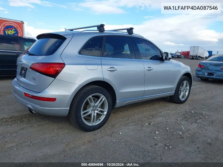 2013 Audi Q5 2.0T Premium VIN: WA1LFAFP4DA087546 Lot: 40694896