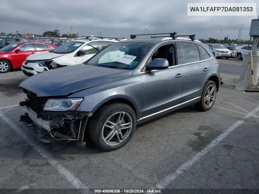 2013 Audi Q5 2.0T Premium VIN: WA1LFAFP7DA081353 Lot: 40696306