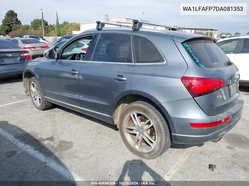 2013 Audi Q5 2.0T Premium VIN: WA1LFAFP7DA081353 Lot: 40696306