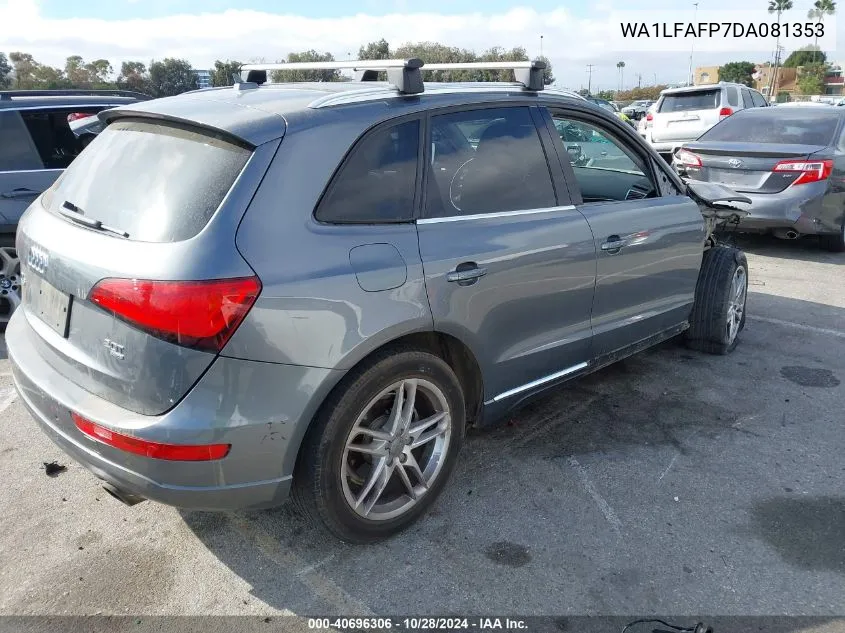 2013 Audi Q5 2.0T Premium VIN: WA1LFAFP7DA081353 Lot: 40696306