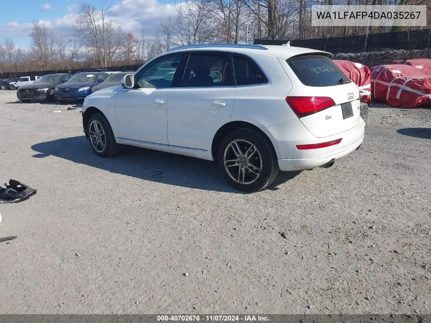 2013 Audi Q5 2.0T Premium VIN: WA1LFAFP4DA035267 Lot: 40702676